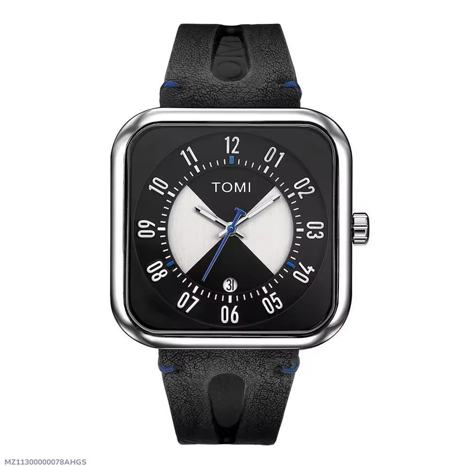Classic Men’s Leather Strap Watch – Premium Style for Every Occasion