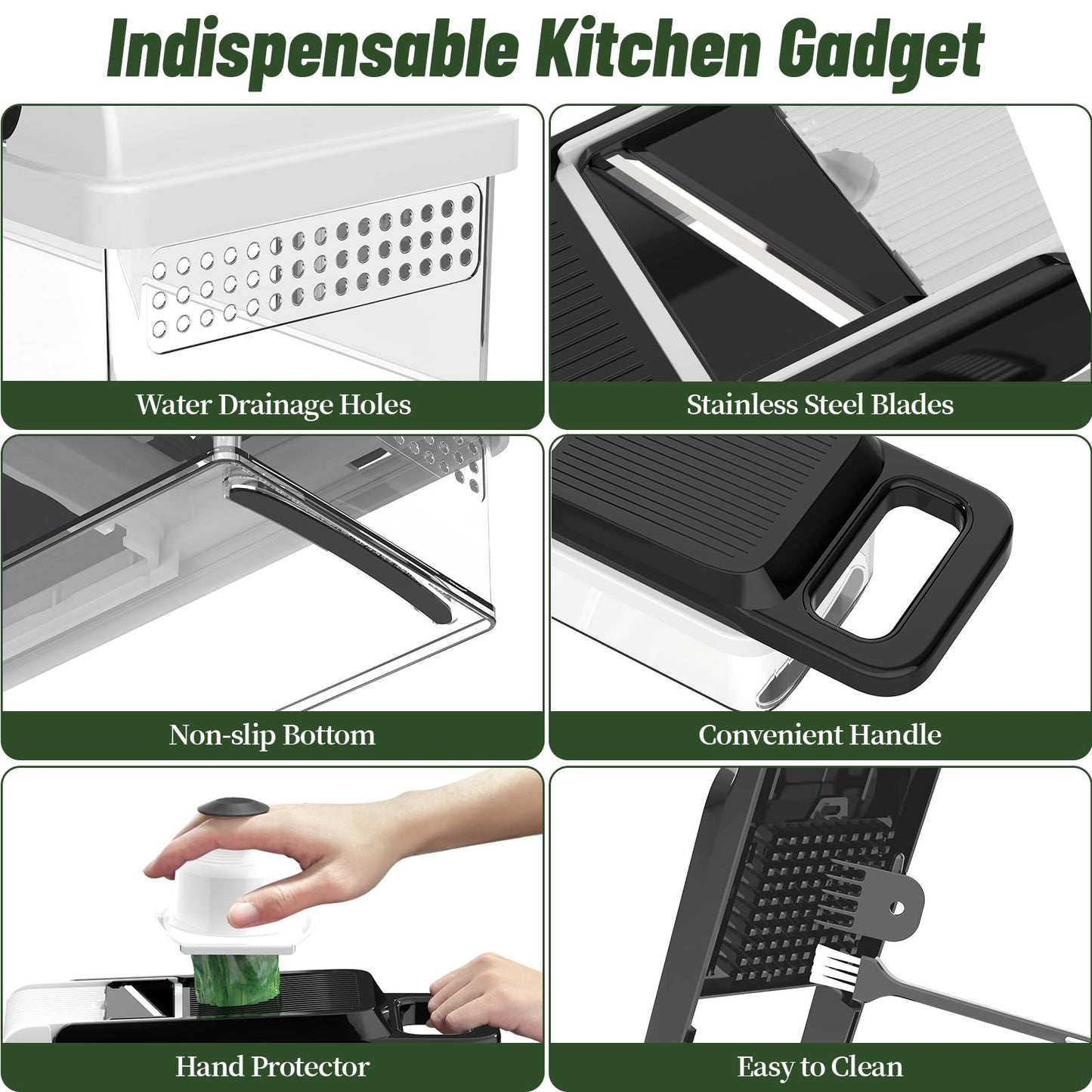 USA imported StoreHappily 12-in-1 Vegetable Chopper, 7 Blades