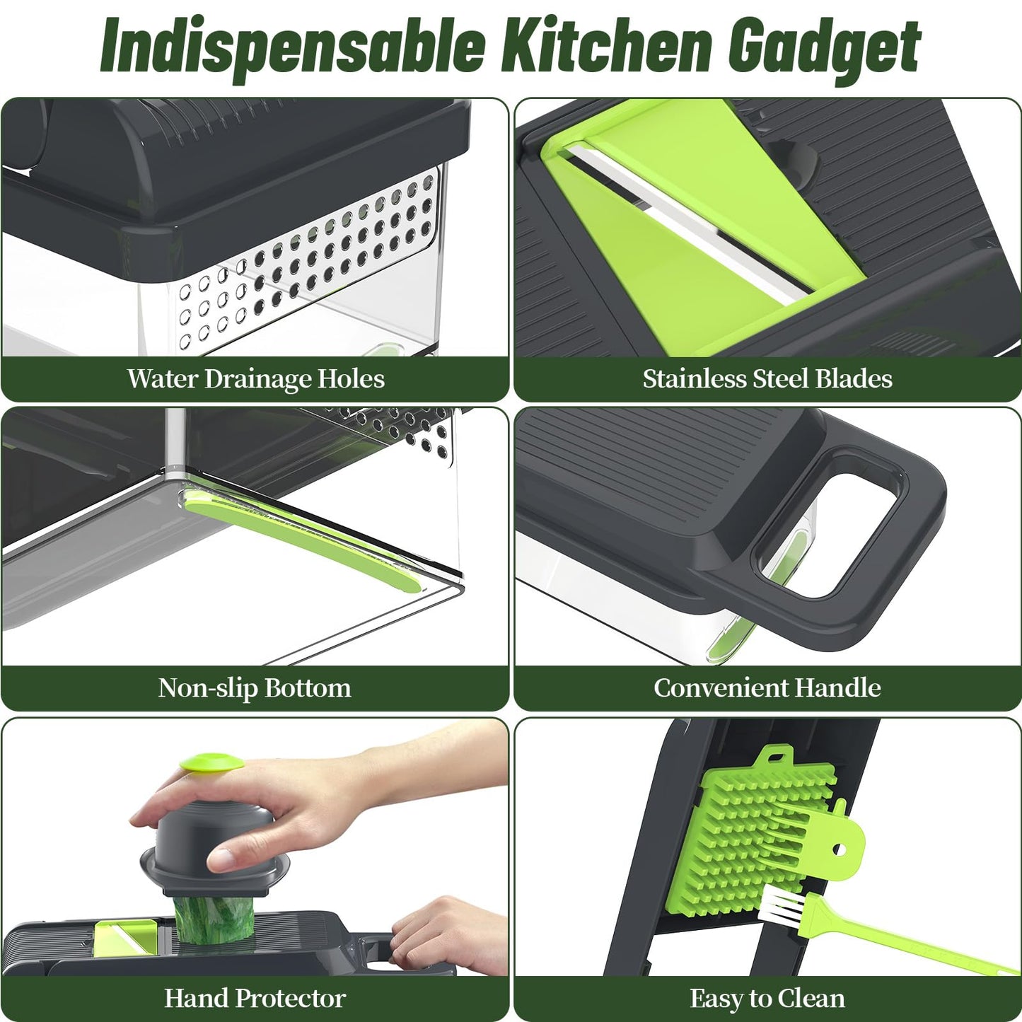 USA imported StoreHappily 12-in-1 Vegetable Chopper, 7 Blades