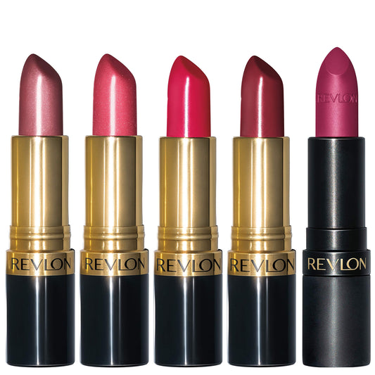 Revlon Super Lustrous 5-Piece Lipstick Gift Set, High Impact