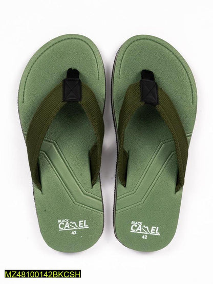 Black Camel Slippers Green